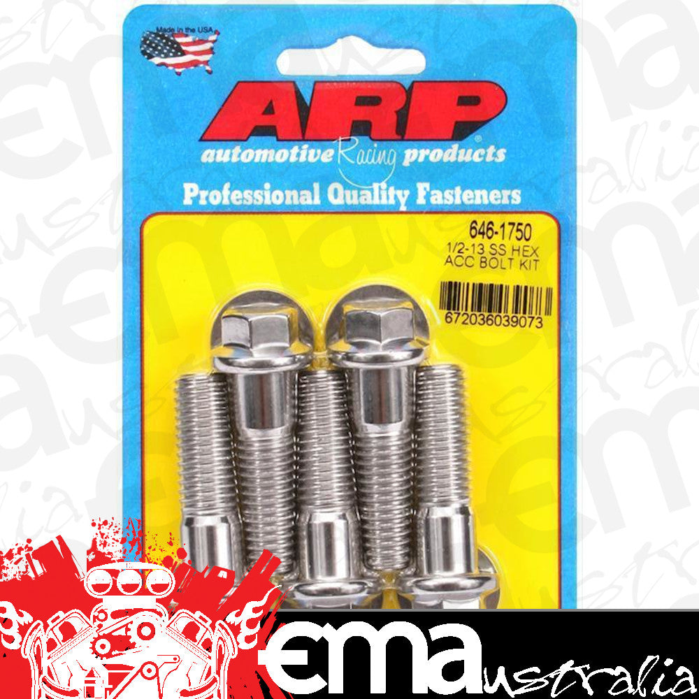 ARP Fasteners ARP646-1750 646-1750 1/2-13 X 1.750 Hex SS Bolts