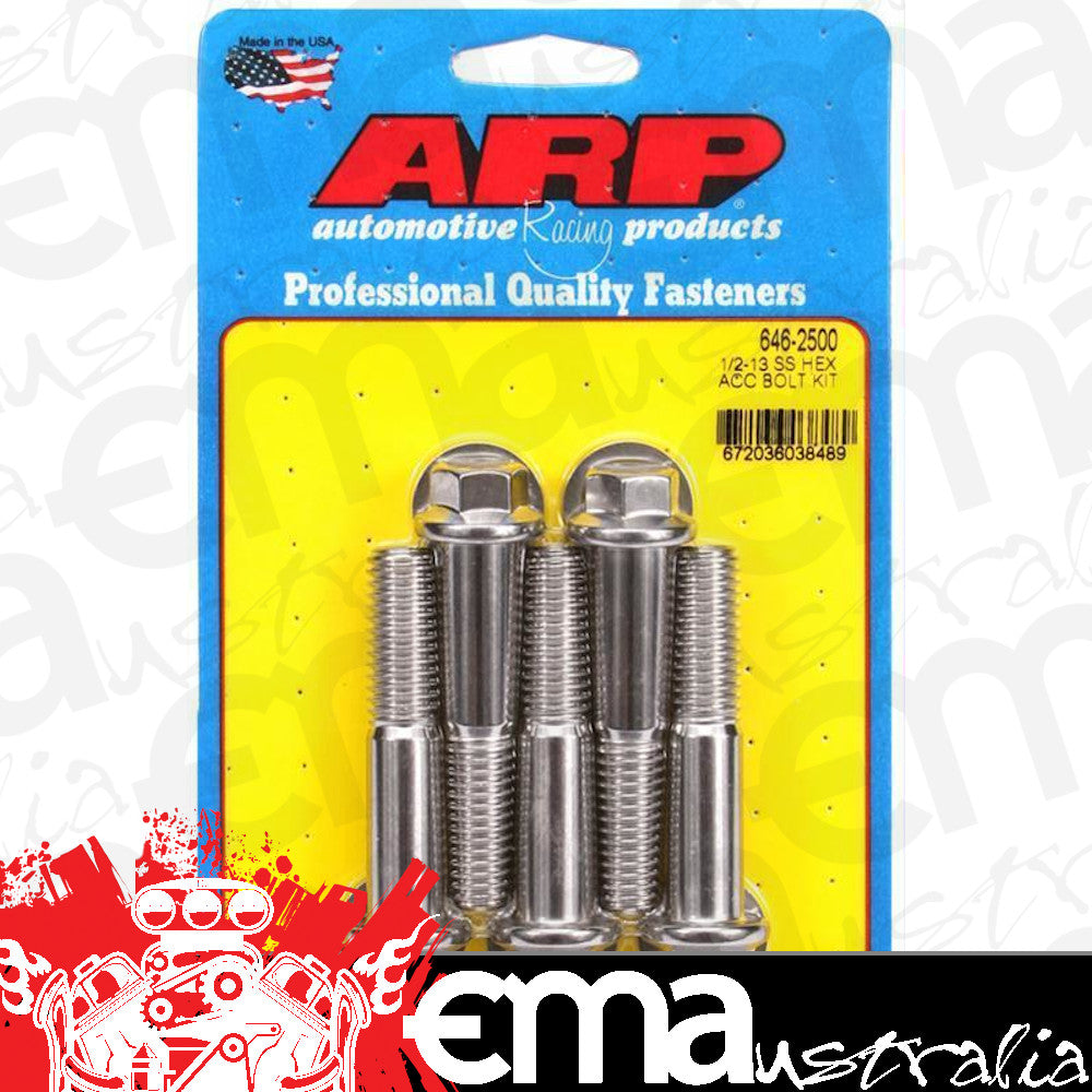 ARP 646-2500 1/2-13 X 2.500 Hex SS Bolts