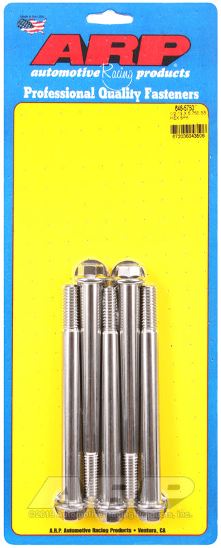 ARP 646-5750 1/2-13 X 5.750 Hex SS Bolts