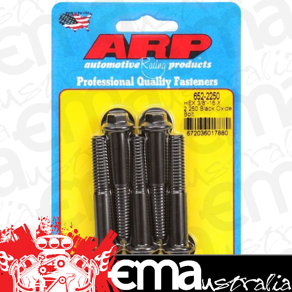ARP 652-2250 3/8-16 X 2.250 Hex Black Oxide Bolts