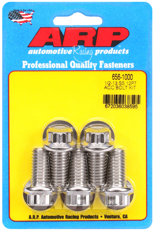 ARP 656-1000 1/2-13 X 1.000 12PT SS Bolts