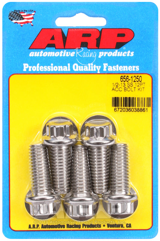 ARP 656-1250 1/2-13 X 1.250 12PT SS Bolts