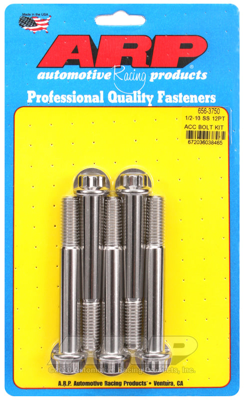 ARP 656-3750 1/2-13 X 3.750 12PT SS Bolts