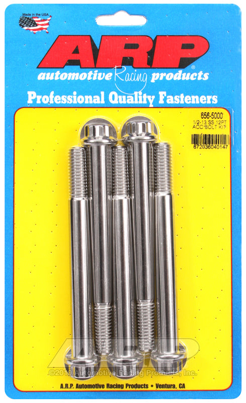 ARP 656-5000 1/2-13 X 5.000 12PT SS Bolts