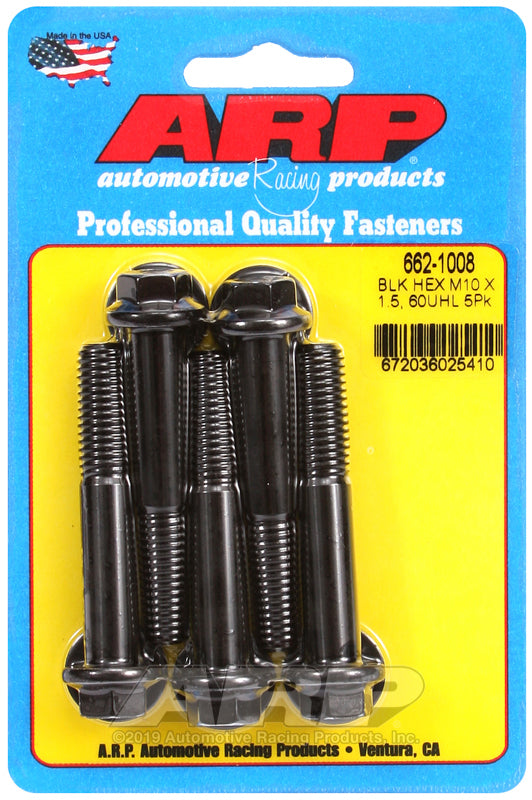 ARP Fasteners ARP662-1008 662-1008 M10 X 1.50 X 60 Hex Black Oxide Bolts