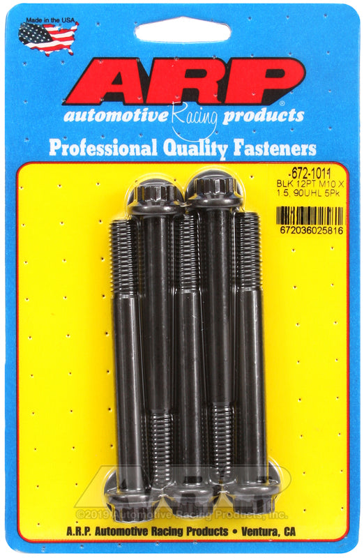 ARP 672-1011 M10 X 1.50 X 90 12PT Black Oxide Bolts