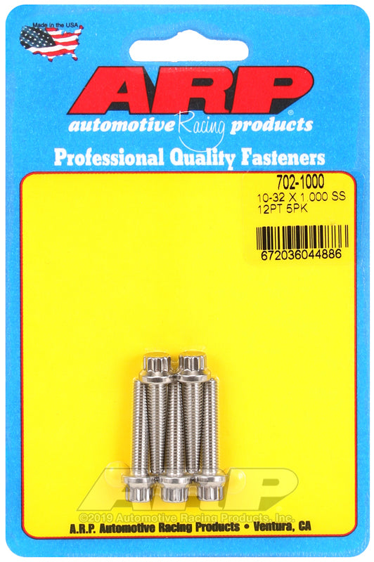 ARP 702-1000 10-32 X 1.000 12PT SS Bolts