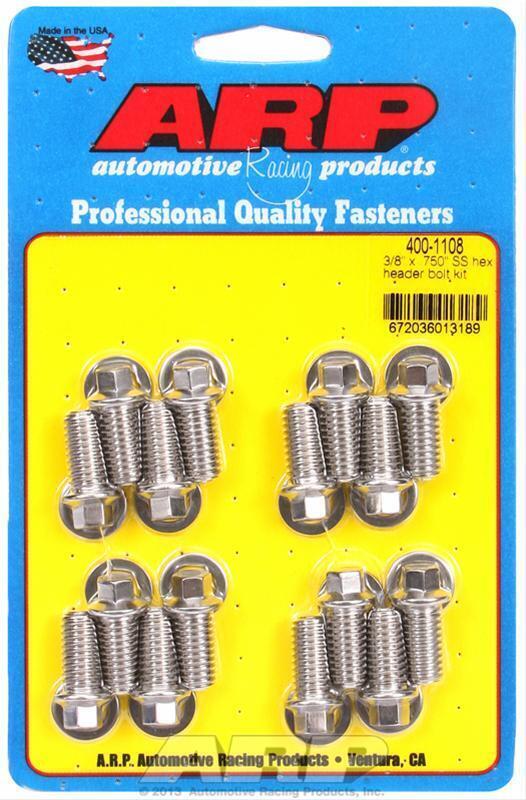 ARP Fasteners 4001108 Header Bolts 3/8 X .750" Stainless -16