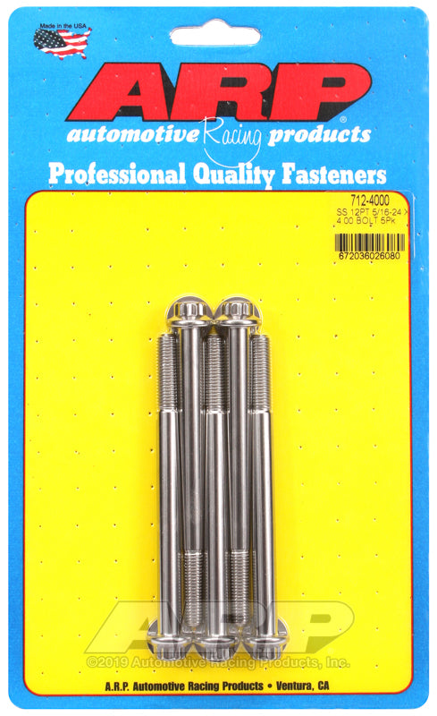 ARP 712-4000 5/16-24 X 4.000 12PT SS Bolts