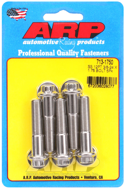 ARP Fasteners ARP713-1750 713-1750 3/8-24 X 1.750 12PT SS Bolts
