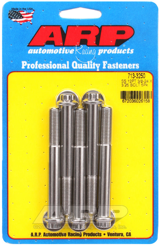 ARP 713-3250 3/8-24 X 3.250 12PT SS Bolts