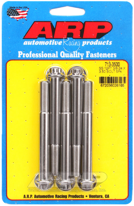 ARP 713-3500 3/8-24 X 3.500 12PT SS Bolts
