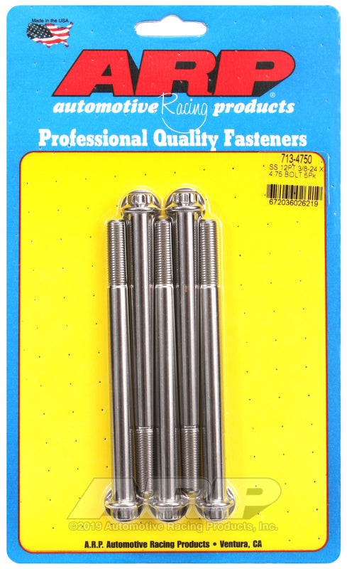 ARP 713-4750 3/8-24 X 4.750 12PT SS Bolts