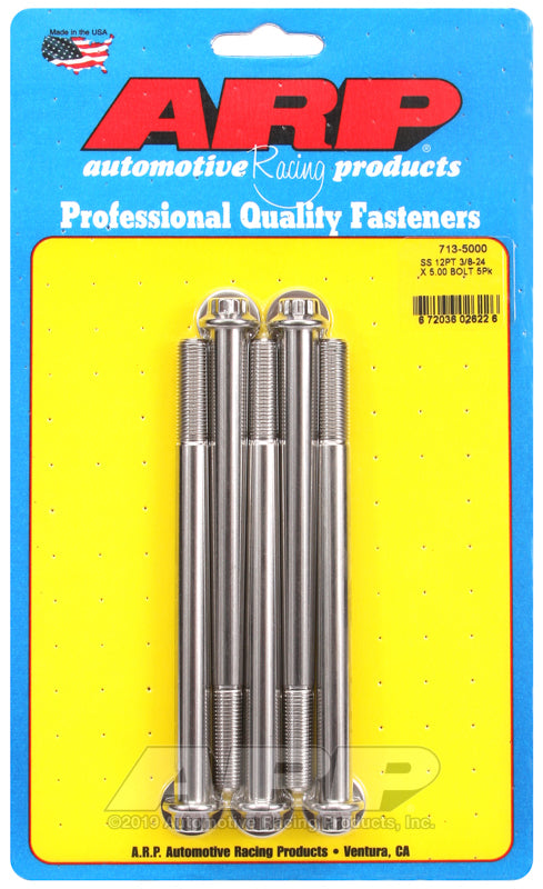 ARP 713-5000 3/8-24 X 5.000 12PT SS Bolts