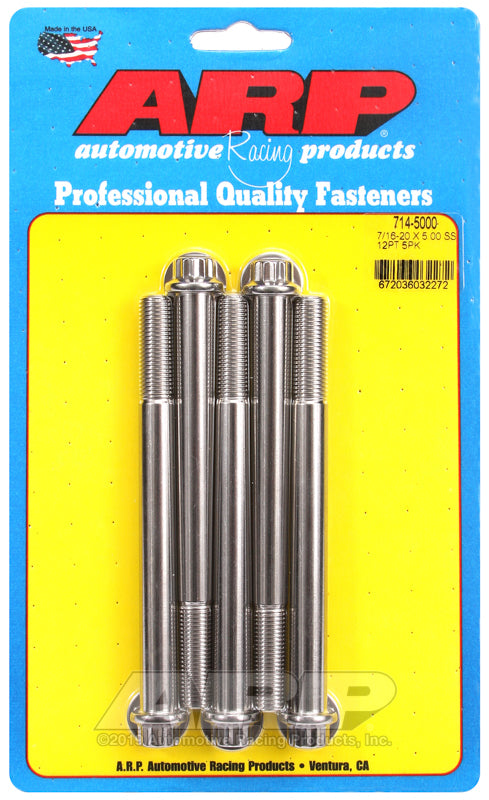 ARP 714-5000 7/16-20 X 5.000 12PT SS Bolts