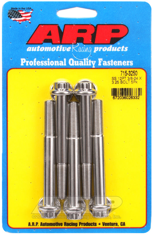 ARP 715-3250 3/8-24 X 3.250 12PT 7/16 Wrenching SS Bolts