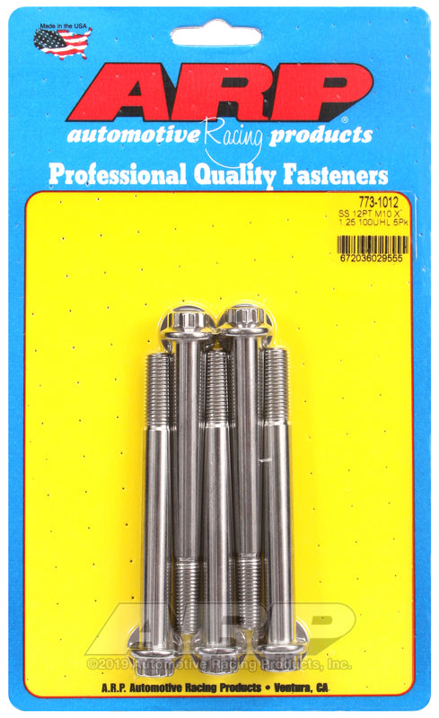 ARP 773-1012 M10 X 1.25 X 100 12PT SS Bolts