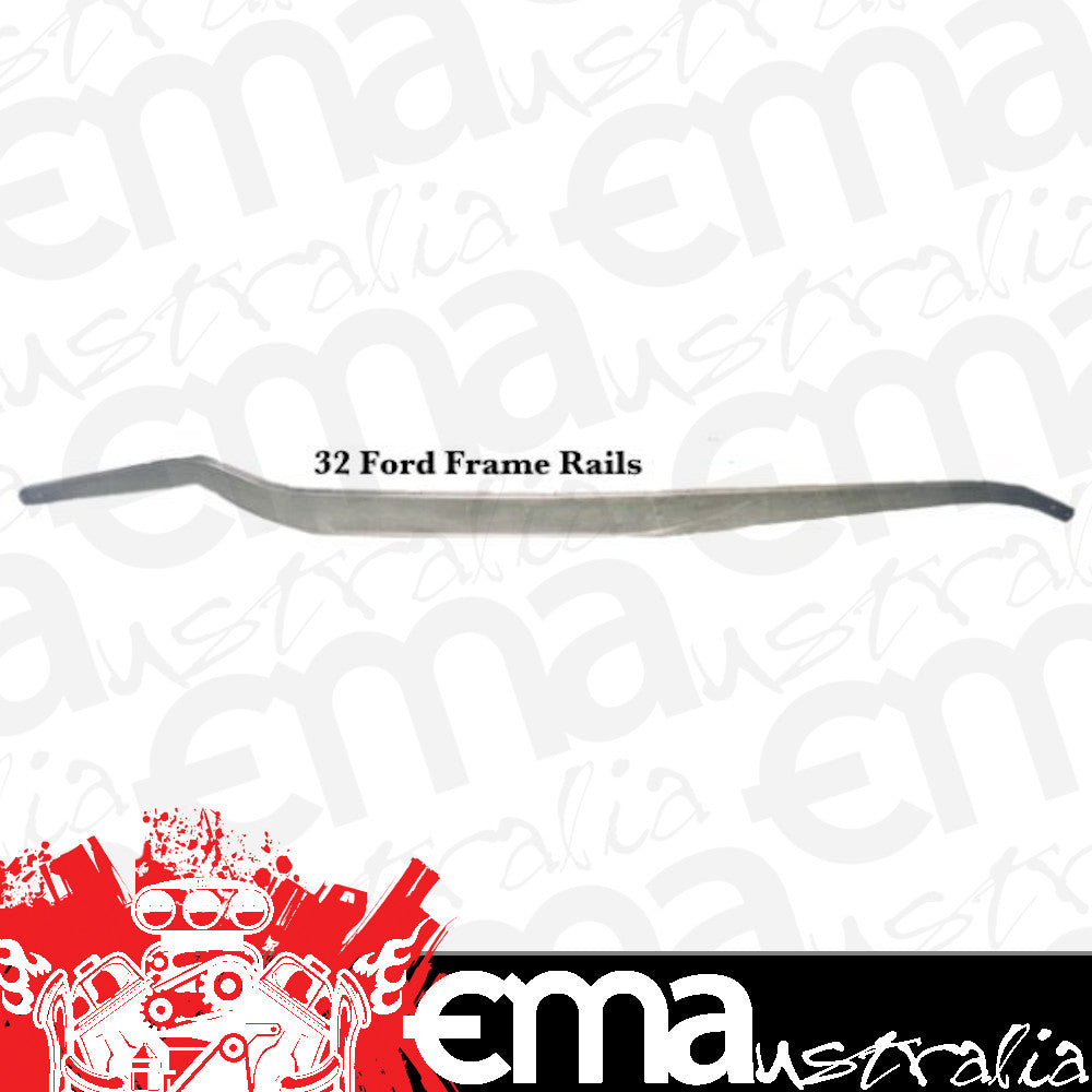 American Stamping Corporation ASC10132 Replacement 1932 Ford Stamped Steel Frame Rails 6" x 12" x 149" - 10 Gauge