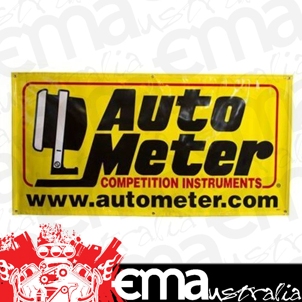 AutoMeter 0217 BANNER, RACE - LARGE (6FT.), YELLOW, 'COMPETITION INSTRUMENTS'
