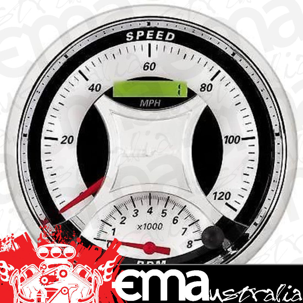 AutoMeter AU1190 MCX 5" Elec Combination 120 MPH Speedo 8000 RPM Tacho