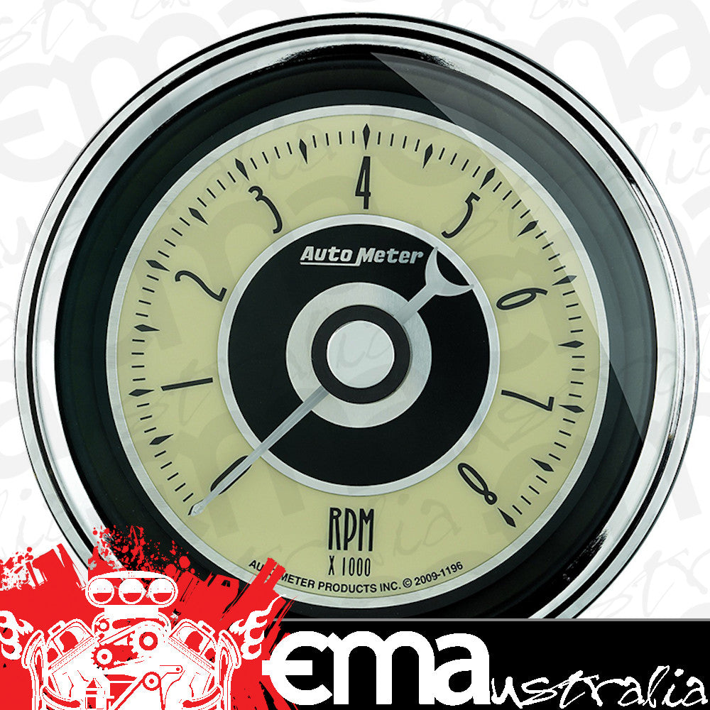 AutoMeter 1195 3-3/8" IN-DASH TACHOMETER, 0-8,000 RPM, CRUISER AD