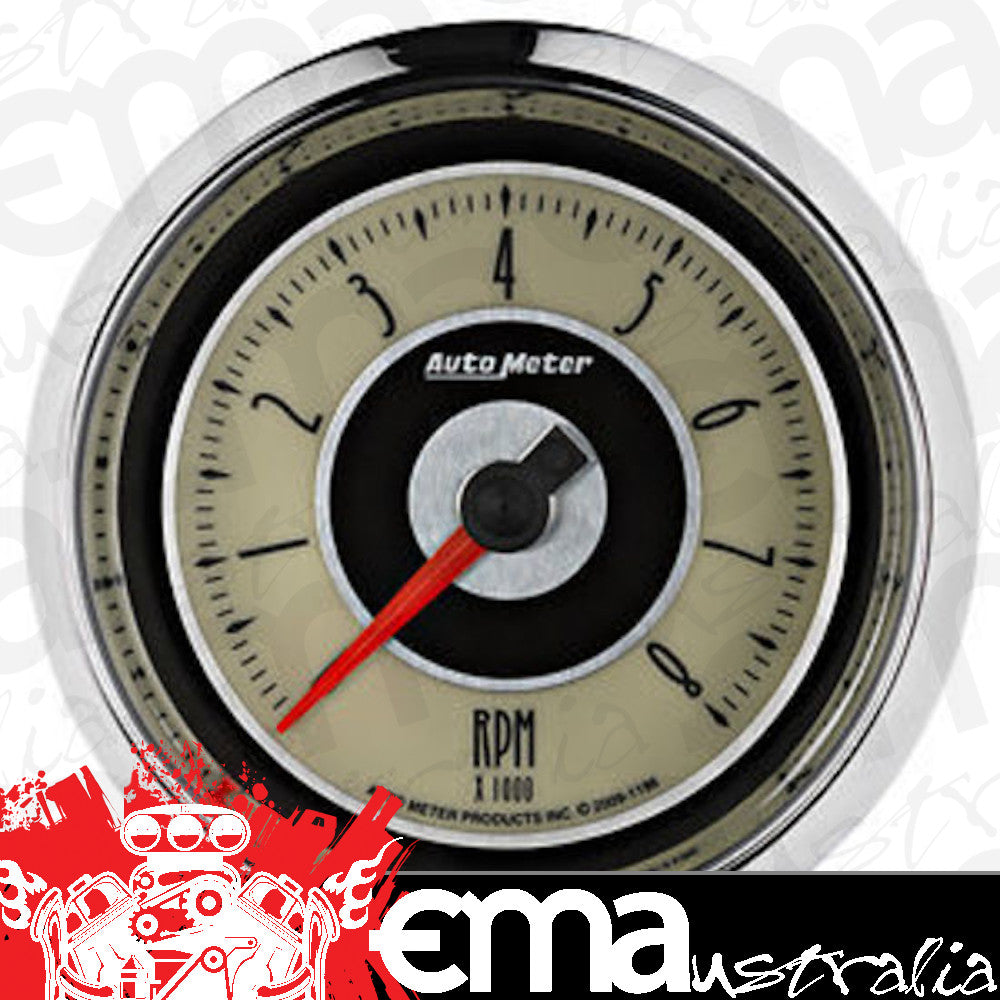 AutoMeter AU1196 Cruiser 3-3/8" In Dash Elec Tachometer 8000 RPM