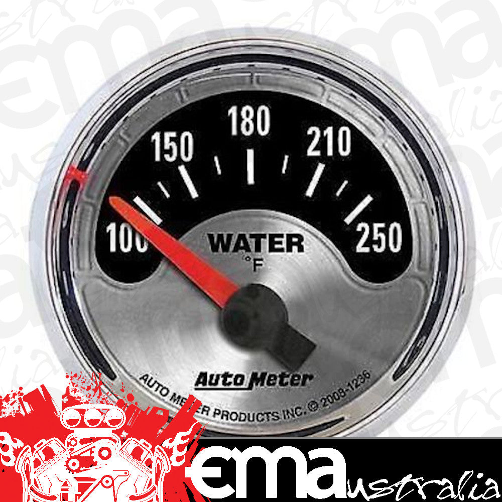AutoMeter 1236 2-1/16" WATER TEMPERATURE, 100-250 F, AMERICAN MUSCLE