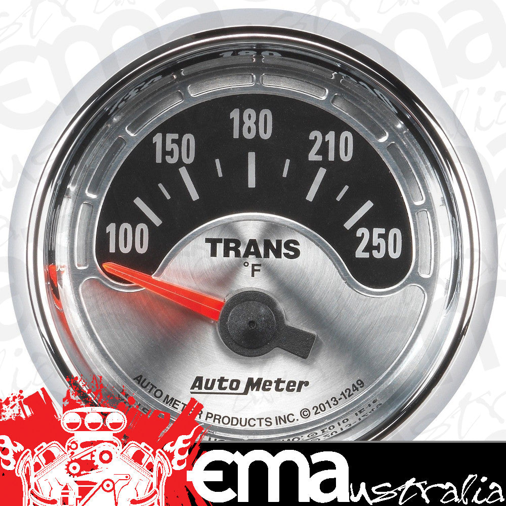 AutoMeter 1249 2-1/16" TRANSMISSION TEMPERATURE, 100-250 F, AMERICAN MUSCLE