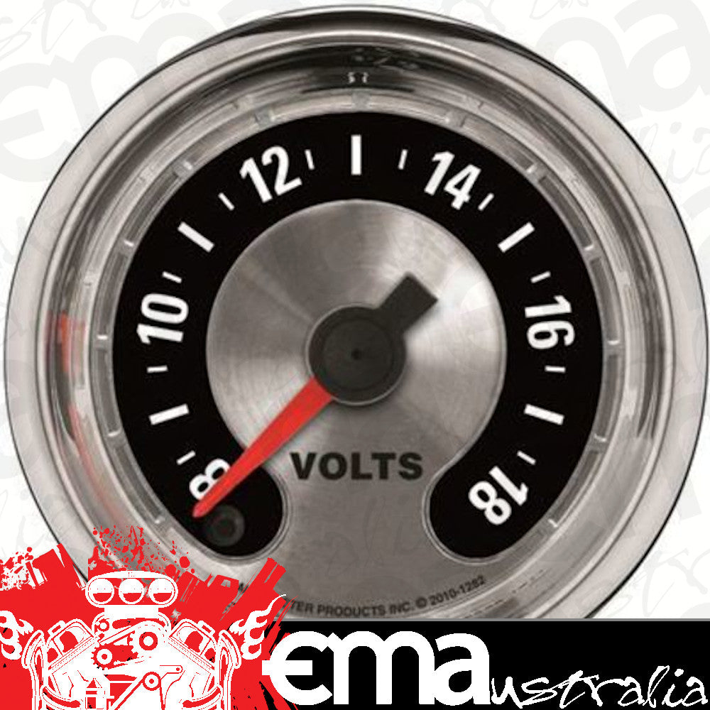 AutoMeter 1282 2-1/16" VOLTMETER, 8-18V, AMERICAN MUSCLE
