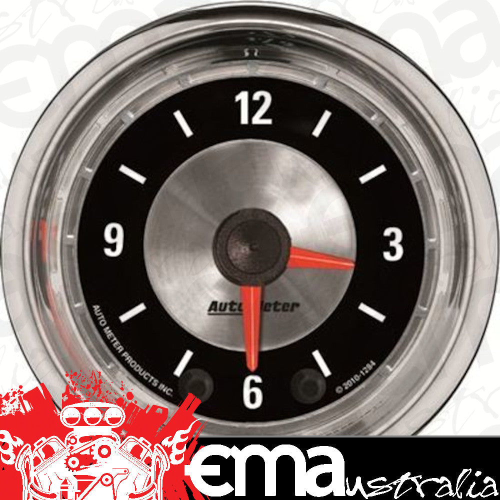 AutoMeter 1284 2-1/16" CLOCK, 12 HOUR, AMERICAN MUSCLE