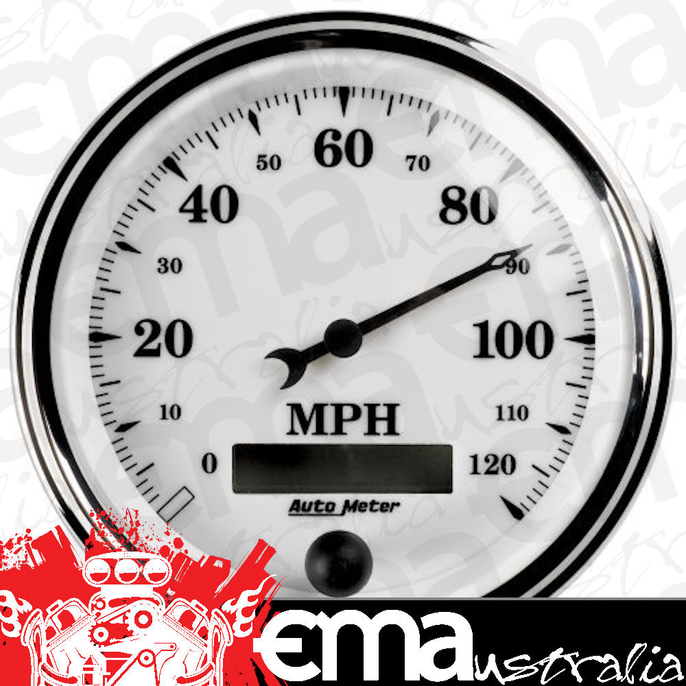 AutoMeter 1287 3-3/8" SPEEDOMETER, 0-120 MPH, OLD-TYME WHITE II