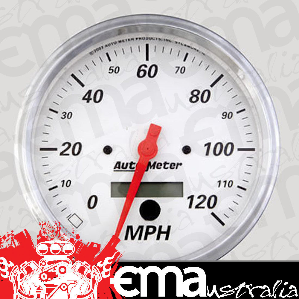 AutoMeter 1389 5" SPEEDOMETER, 0-120 MPH, ARCTIC WHITE