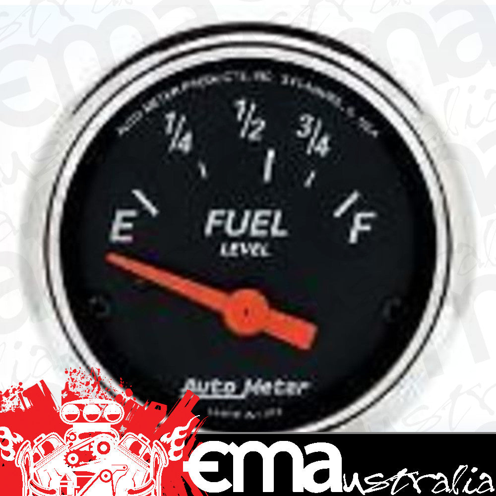 AutoMeter AU1423 Designer Black 2-1/16" Ford Elec Fuel Level Gauge 73-10 OHMS