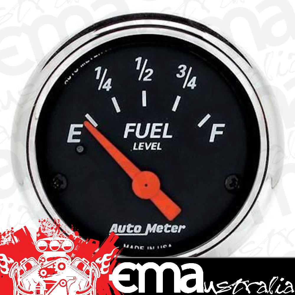 AutoMeter AU1424 Designer Black 2-1/16" Elec Fuel Level Gauge 240-33 OHMS