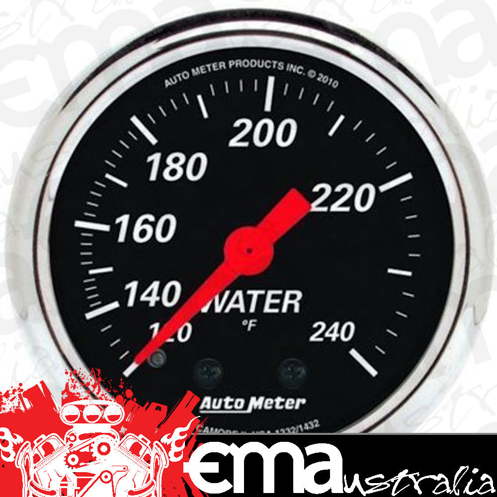 AutoMeter AU1432 Gauge Designer Black Water Temperature 120-240¶ø 2-1/16" Analog Mech