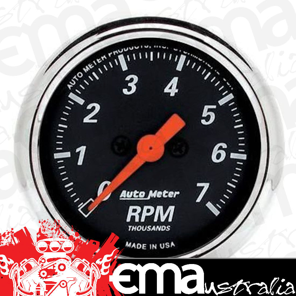 AutoMeter 1477 2-1/16" IN-DASH TACHOMETER, 0-7,000 RPM, DESIGNER BLACK