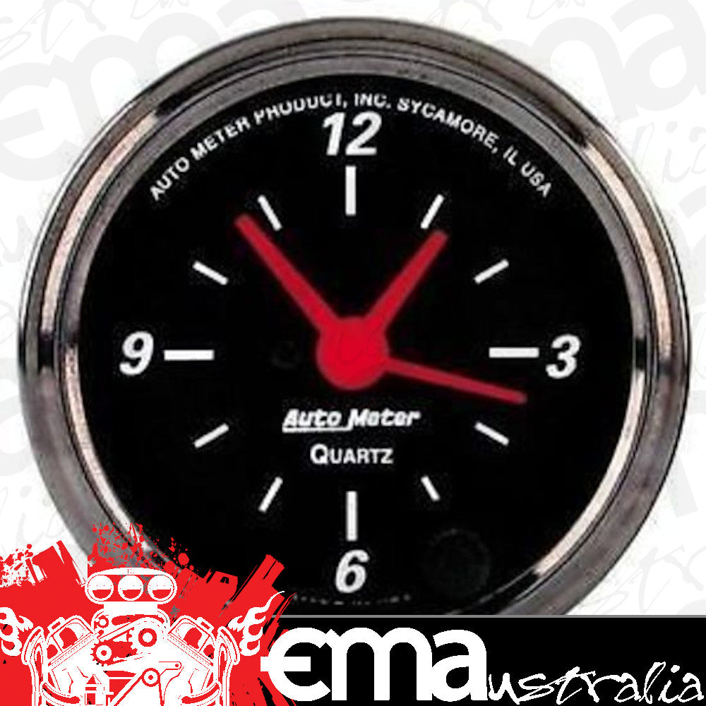 AutoMeter AU1485 Clock In Dash 2.1/16" Quartz Movement with Second Hand