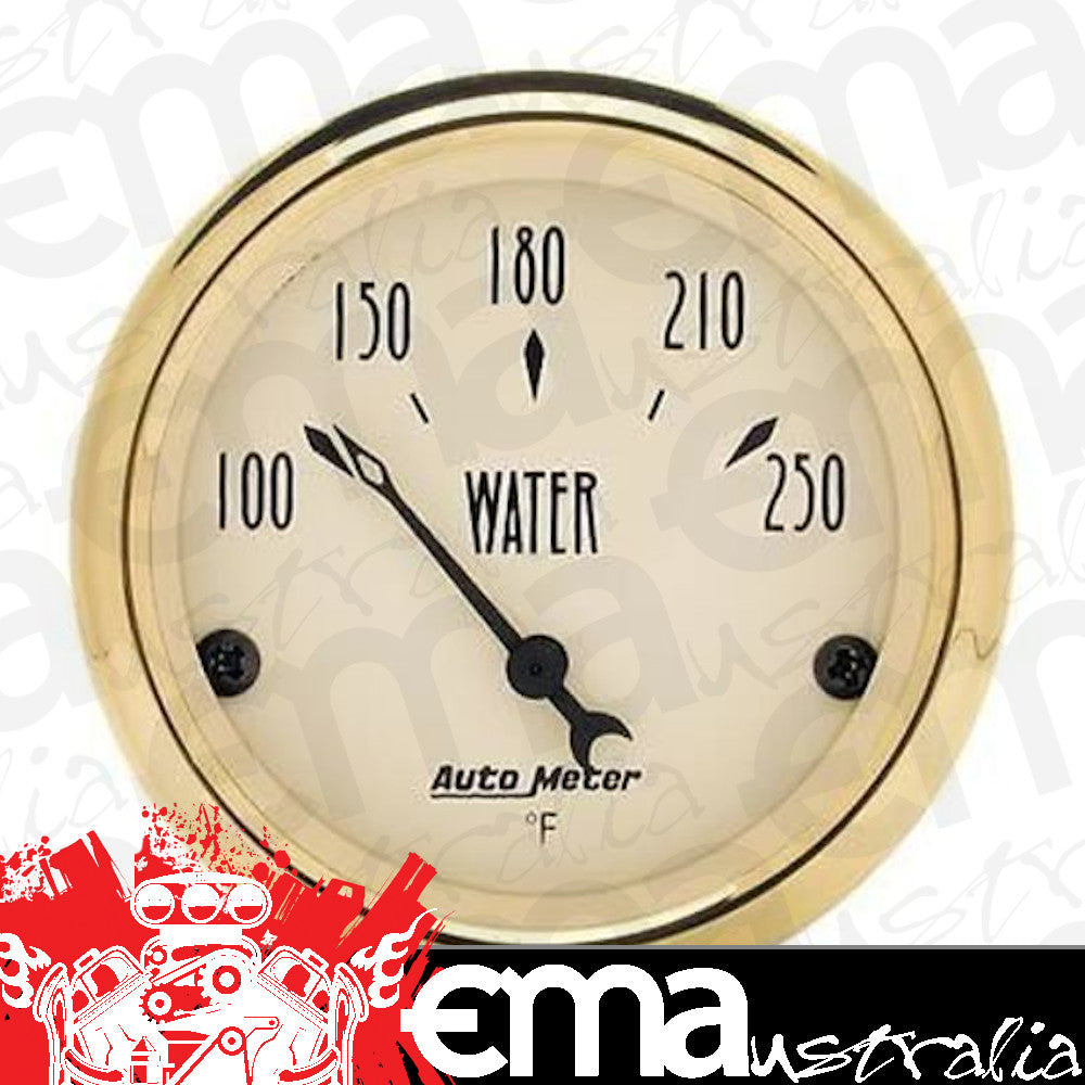 AutoMeter 1538 2-1/16" WATER TEMPERATURE, 100-250 F, GOLDEN OLDIES