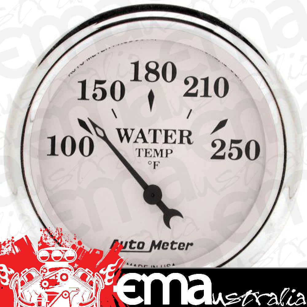 AutoMeter 1638 2-1/16" WATER TEMPERATURE, 100-250 F, OLD-TYME WHITE