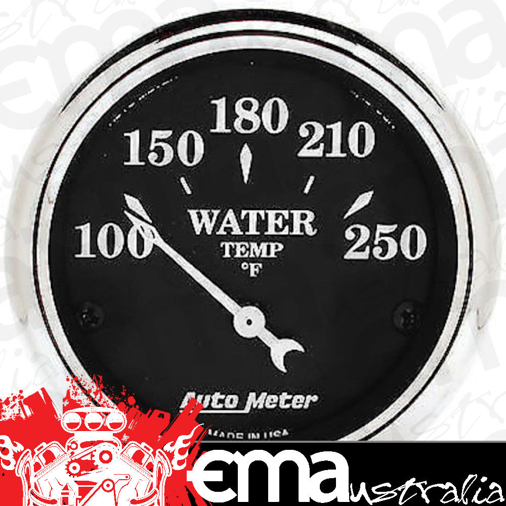 AutoMeter 1737 2-1/16" WATER TEMPERATURE, 100-250 F, OLD TYME BLACK