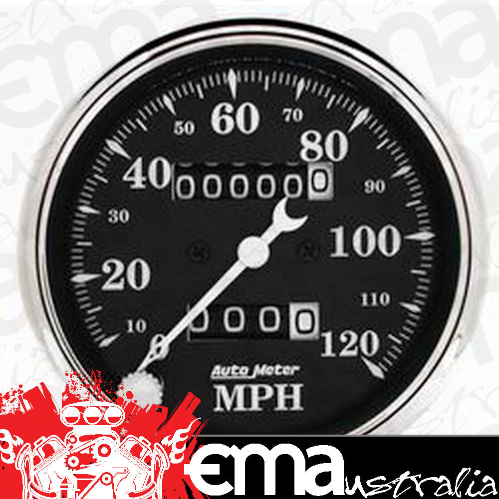 AutoMeter 1796 3-1/8" SPEEDOMETER, 0-120 MPH, OLD TYME BLACK