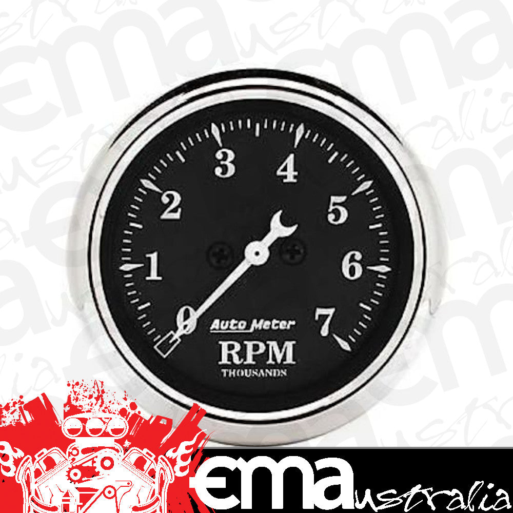 AutoMeter 1797 2-1/16" IN-DASH TACHOMETER, 0-7,000 RPM, OLD TYME BLACK
