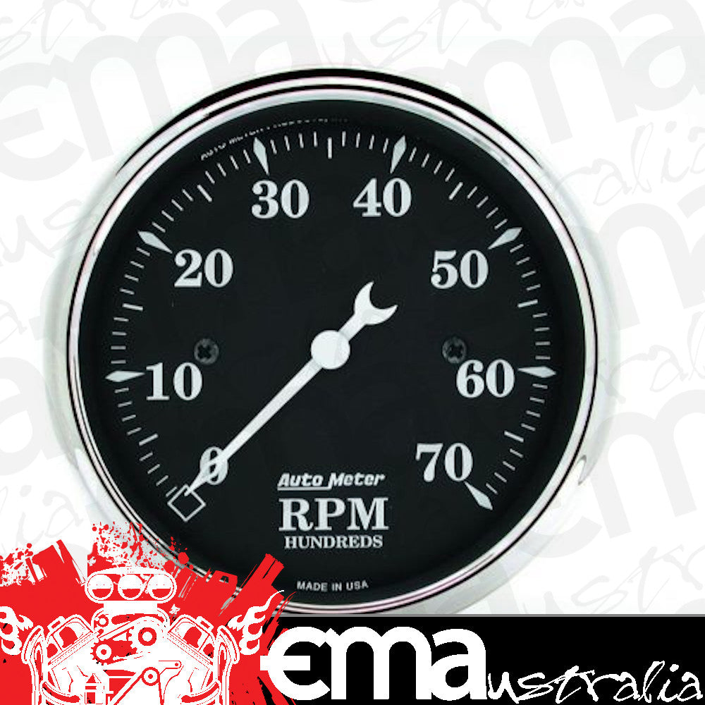 AutoMeter 1798 3-1/8" IN-DASH TACHOMETER, 0-7,000 RPM, OLD TYME BLACK
