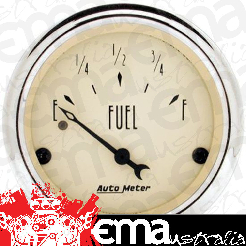 AutoMeter 1818 2-1/16" FUEL LEVEL, 0-30 Ohm, ANTIQUE BEIGE
