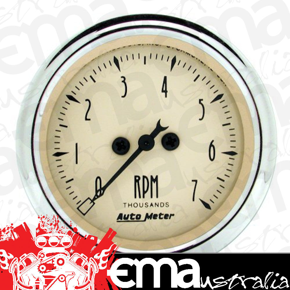 AutoMeter 1897 2-1/16" IN-DASH TACHOMETER, 0-7,000 RPM, ANTIQUE BEIGE