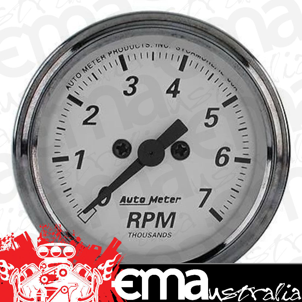 AutoMeter 1994 2-1/16" IN-DASH TACHOMETER, 0-7,000 RPM, AMERICAN PLATINUM