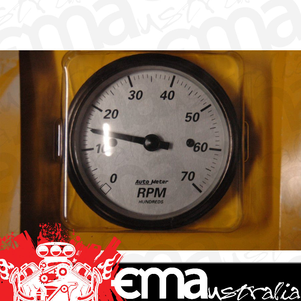 AutoMeter 1995 3-1/8" IN-DASH TACHOMETER, 0-7,000 RPM, AMERICAN PLATINUM