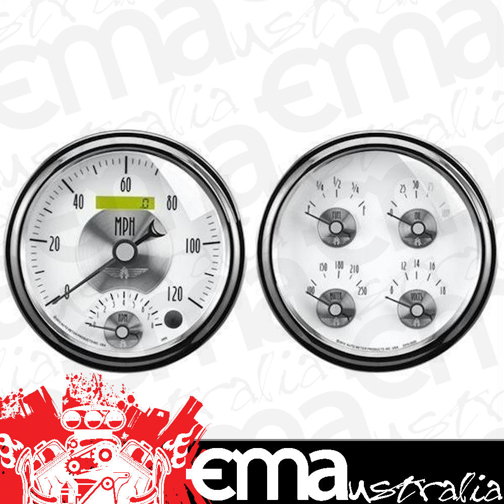 AutoMeter AU2008 Prestige 5" Gauge Kit Tach/Speedo/Temp/Oil/Volt/Fuel