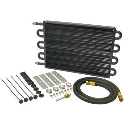 Derale 13304 8 Pass 18" Series 7000 Copper/Aluminum Tube&Fin Transmission Cooler Kit, -6AN