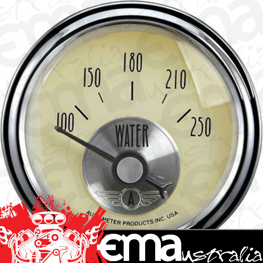 AutoMeter 2037 2-1/16" WATER TEMPERATURE, 100-250 F, PRESTIGE ANTIQUE IVORY